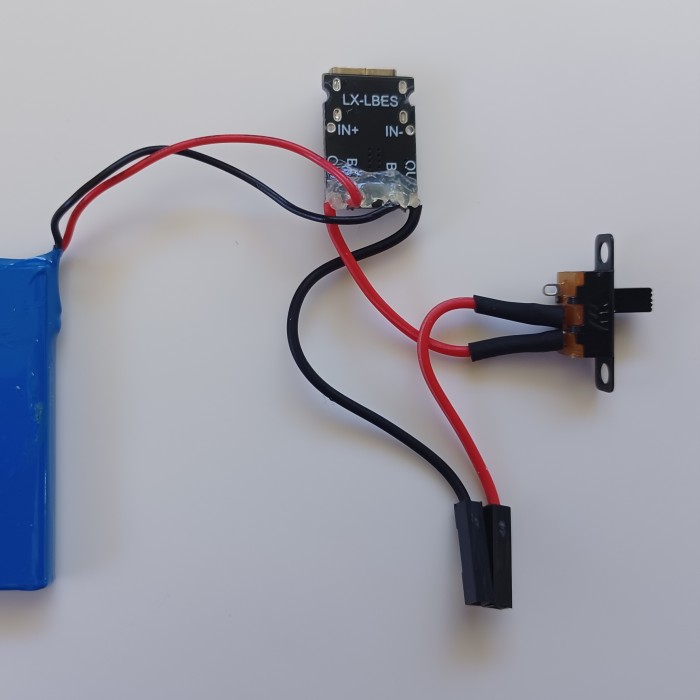 The completed LiPo charging circuit